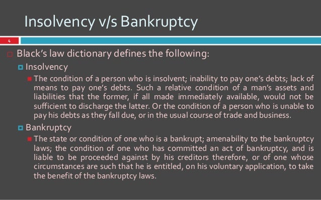 insolvency definition law